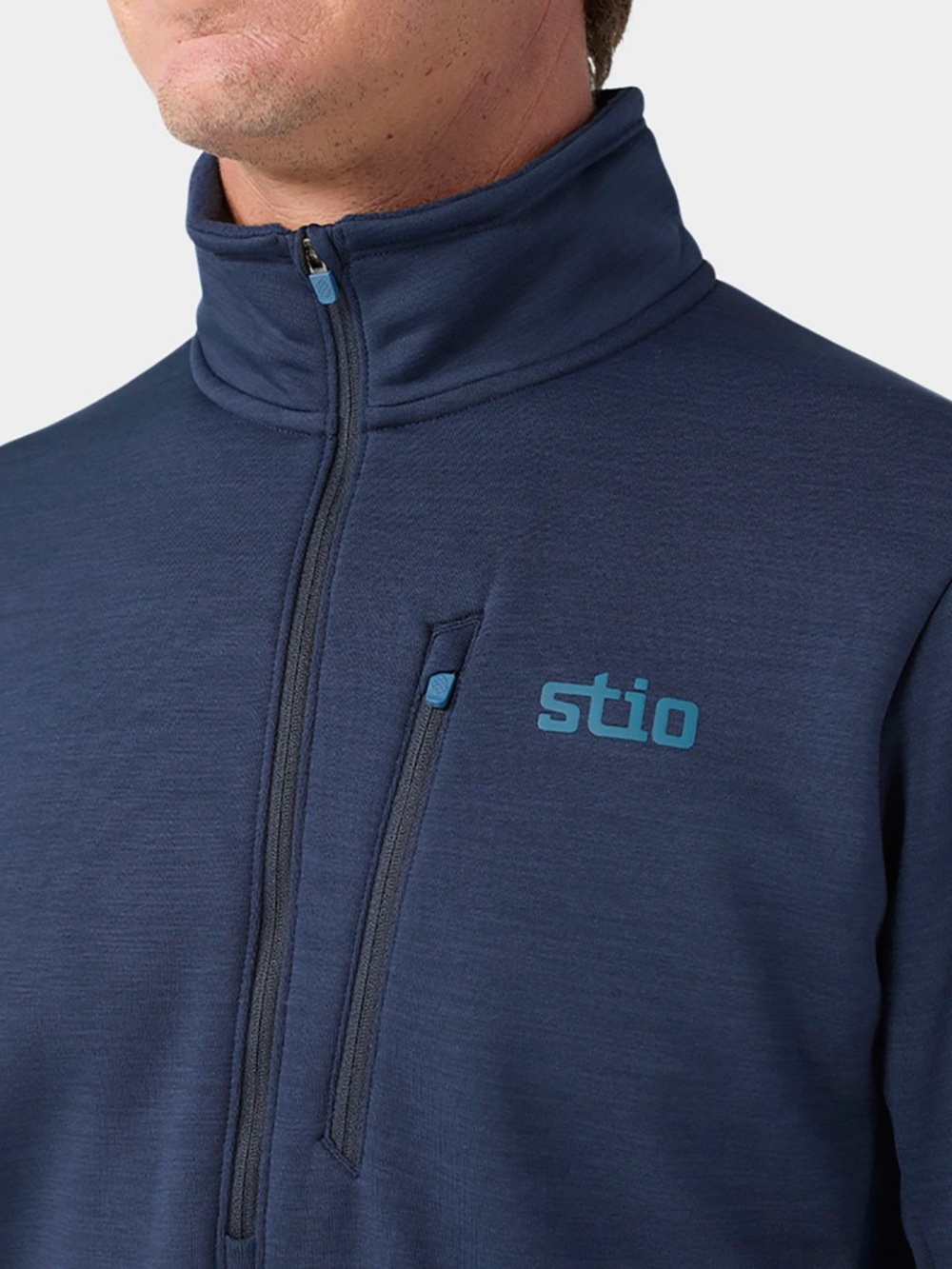 Stio Men's Glide Power Stretch Half Zip Blue Size M / L / XXL NWT